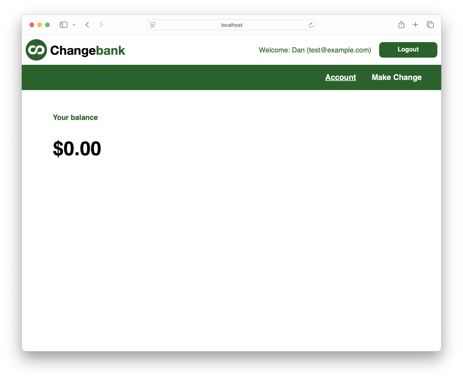 A screenshot of the admin lambda screen.