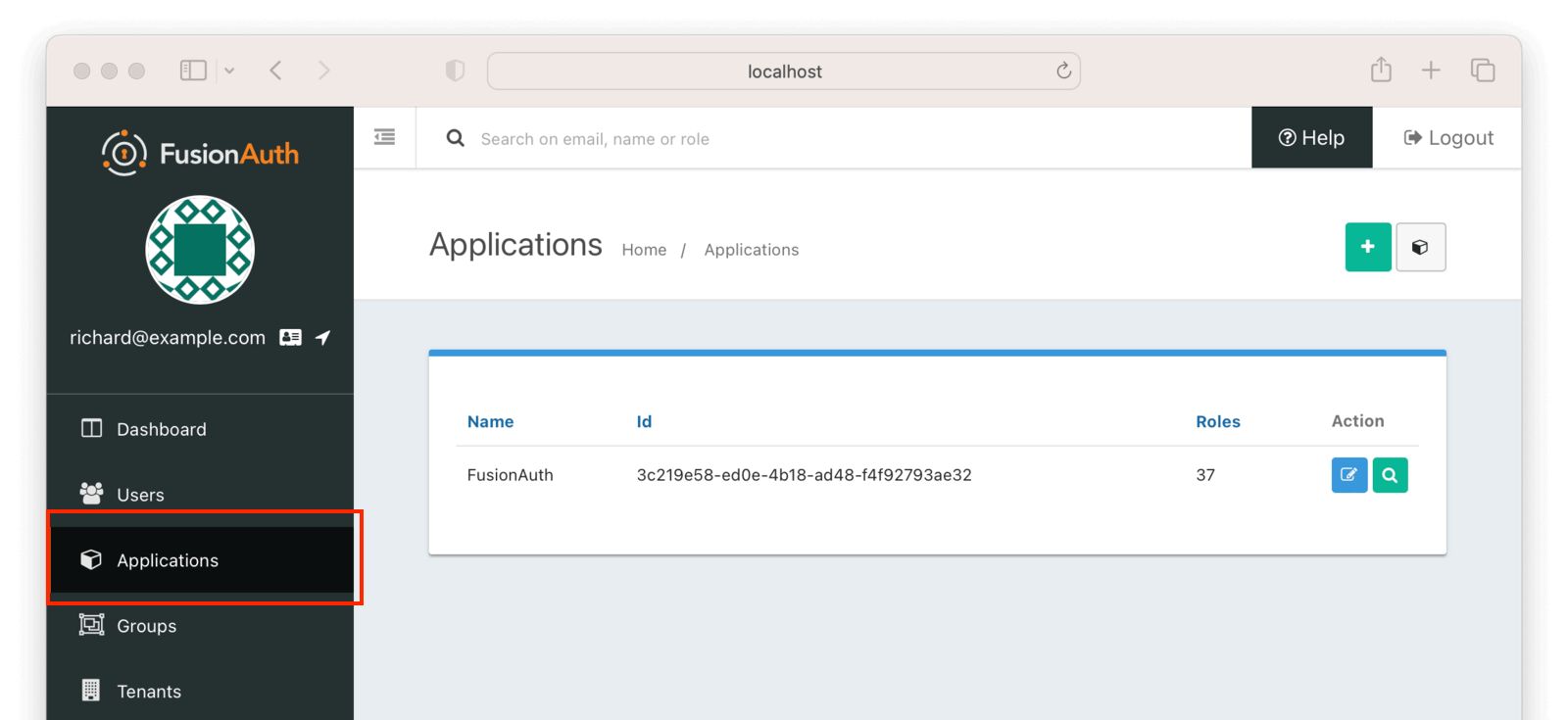 Set up the application.