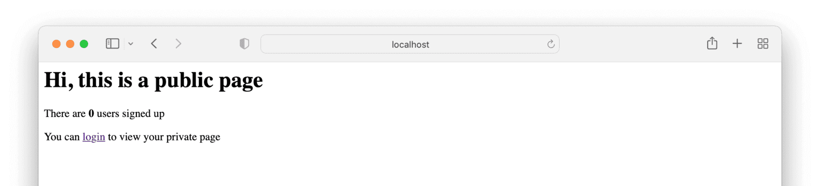 How our home page will look.