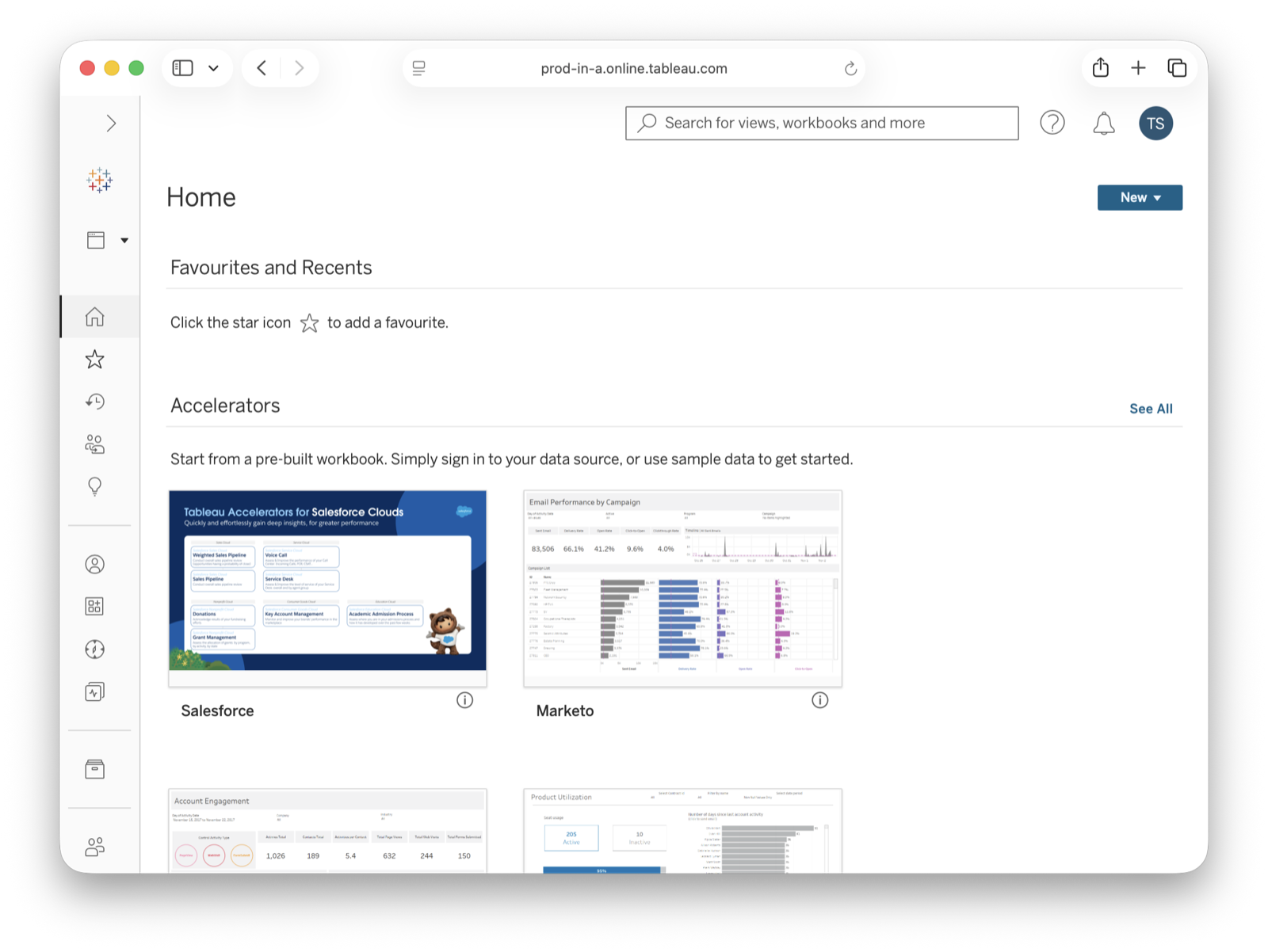 Tableau dashboard.